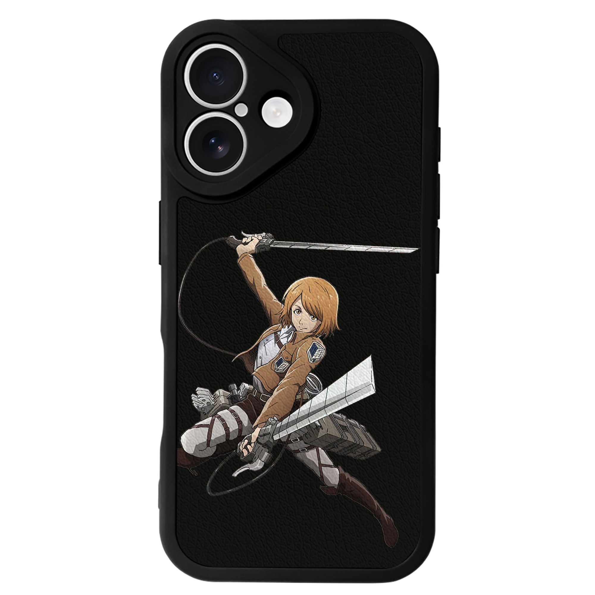 （画像用） 進撃の巨人 ペトラ·ラル Attack on Titan Petra Rall 【iPhone 16シリーズ対応】シリコンスマホケース（レザー調） 材質：シリコン